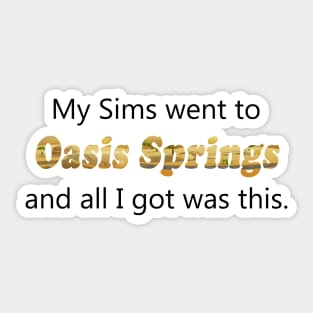 Oasis Springs Sticker